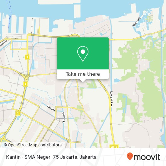 Kantin - SMA Negeri 75 Jakarta map