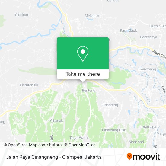Jalan Raya Cinangneng - Ciampea map