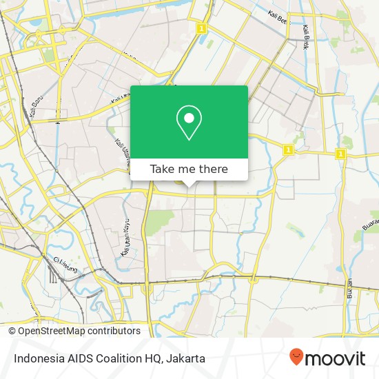 Indonesia AIDS Coalition HQ map