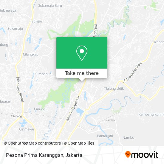 Pesona Prima Karanggan map