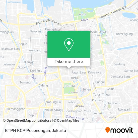 BTPN KCP Pecenongan map