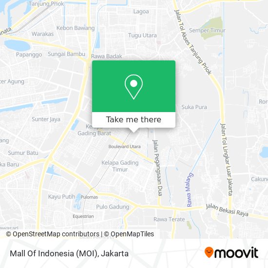 Mall Of Indonesia (MOI) map