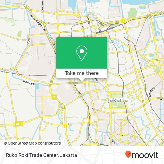 Ruko Roxi Trade Center map