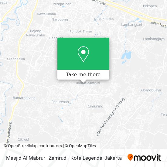Masjid Al Mabrur , Zamrud - Kota Legenda map