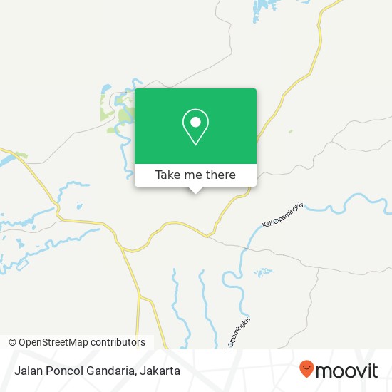 Jalan Poncol Gandaria map