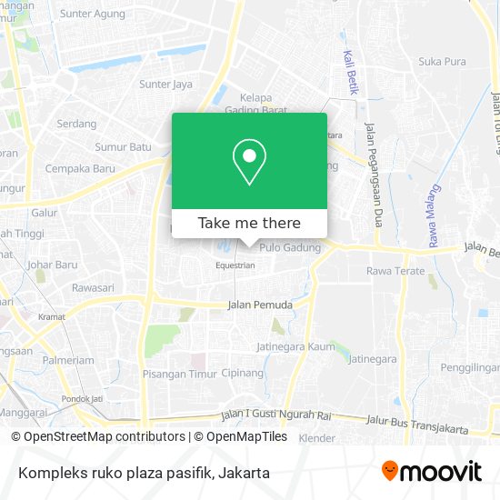 Kompleks ruko plaza pasifik map