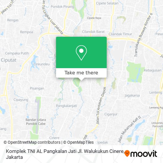 Komplek TNI AL Pangkalan Jati Jl. Walukukun Cinere map