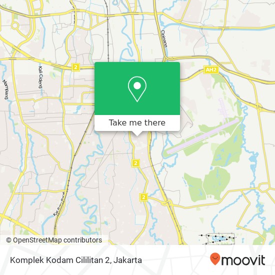 Komplek Kodam Cililitan 2 map