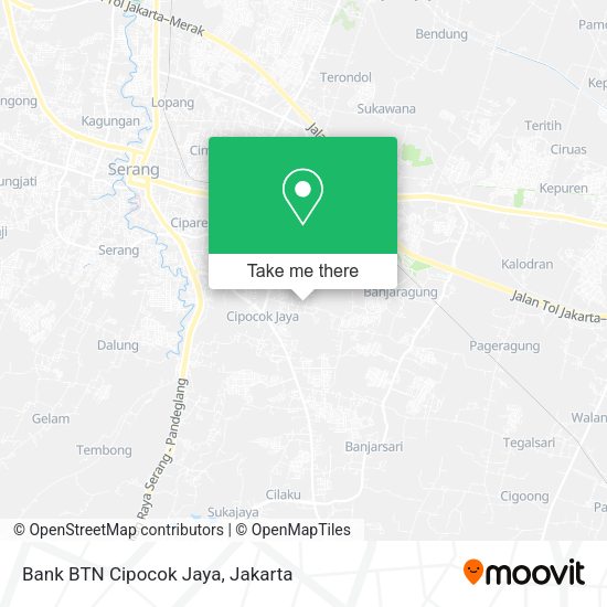 Bank BTN Cipocok Jaya map