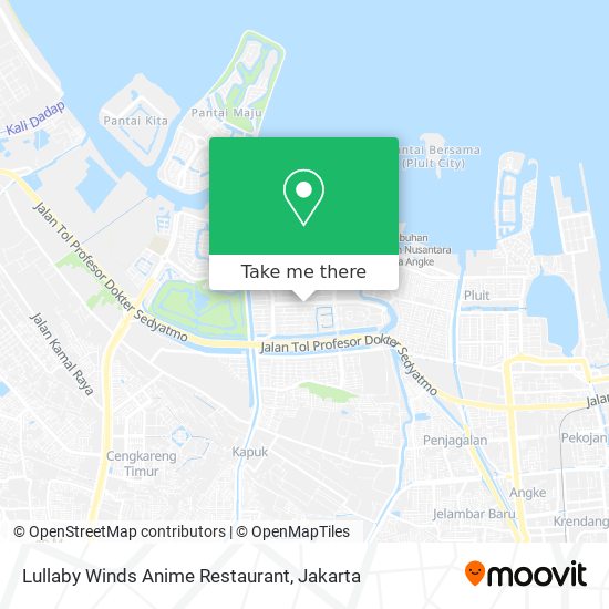 Lullaby Winds Anime Restaurant map
