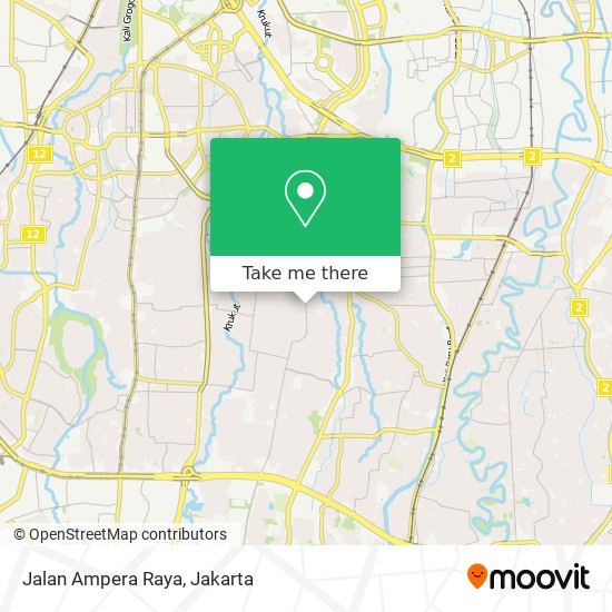 Jalan Ampera Raya map