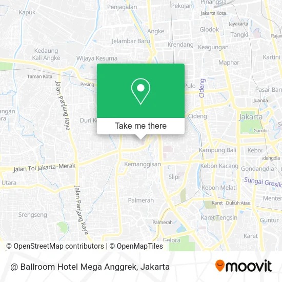@ Ballroom Hotel Mega Anggrek map