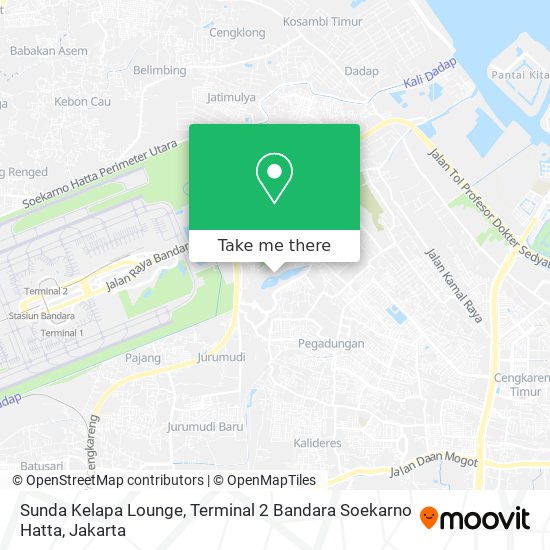 Sunda Kelapa Lounge, Terminal 2 Bandara Soekarno Hatta map