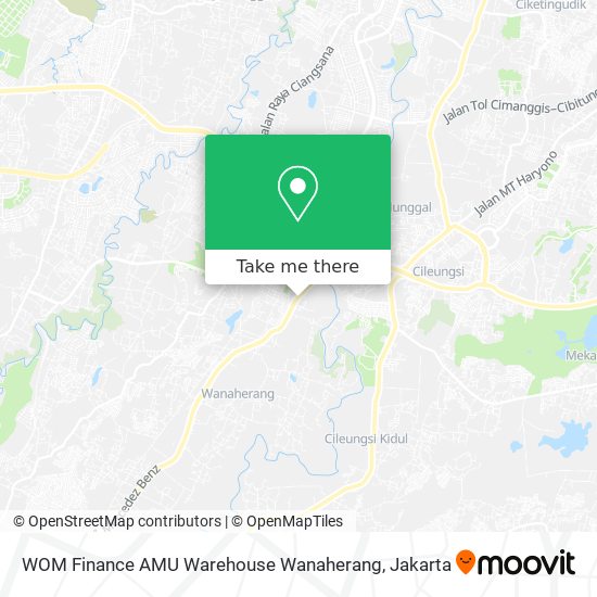 WOM Finance AMU  Warehouse Wanaherang map