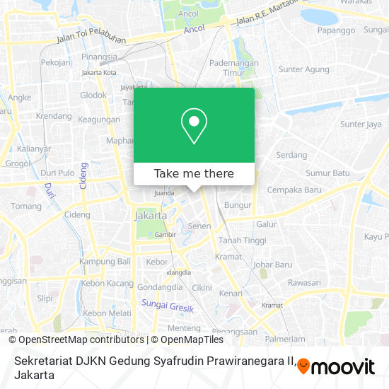 Sekretariat DJKN Gedung Syafrudin Prawiranegara II map