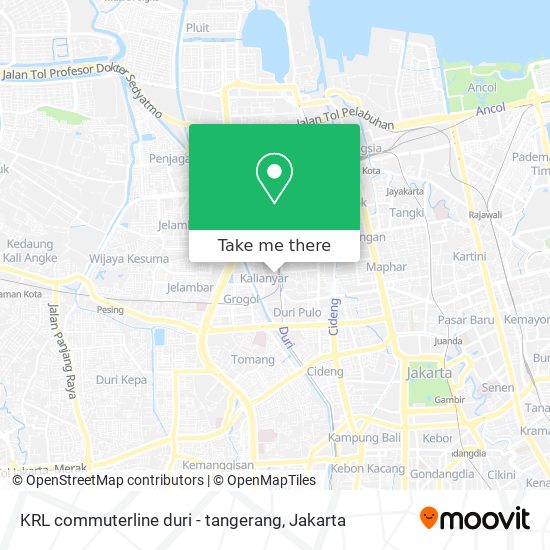 KRL commuterline duri - tangerang map