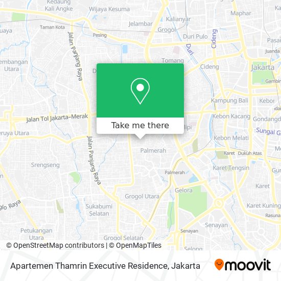 Apartemen Thamrin Executive Residence map