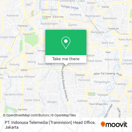 PT. Indonusa Telemedia (Transvision) Head Office map