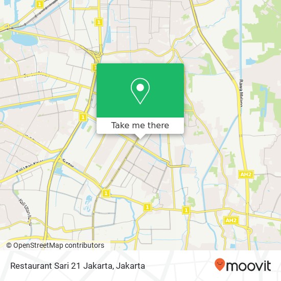 Restaurant Sari 21 Jakarta map