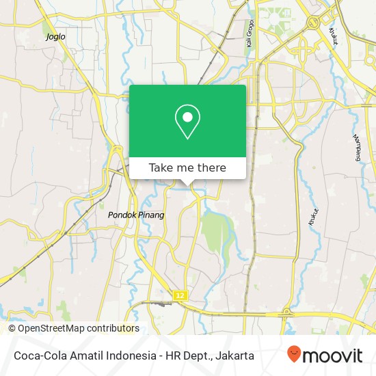 Coca-Cola Amatil Indonesia - HR Dept. map