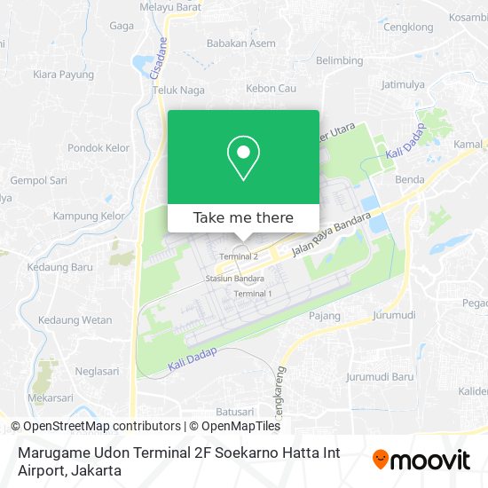 Marugame Udon Terminal 2F Soekarno Hatta Int Airport map