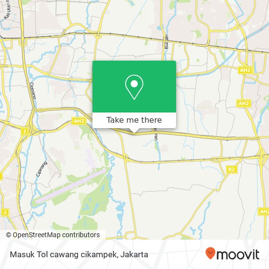 Masuk Tol cawang cikampek map