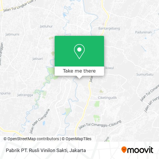 Pabrik PT. Rusli Vinilon Sakti map