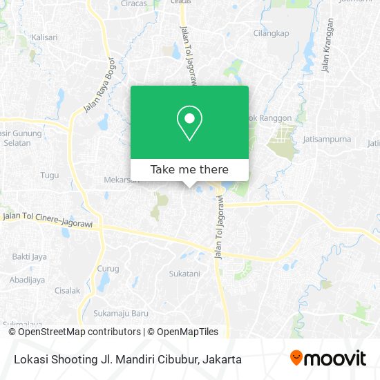 Lokasi Shooting Jl. Mandiri Cibubur map