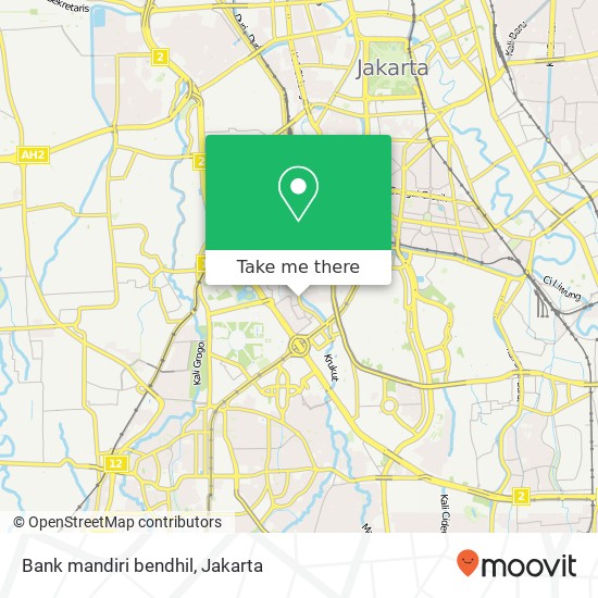 Bank mandiri bendhil map