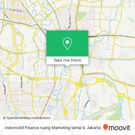 Indomobil Finance ruang Marketing lantai 6 map