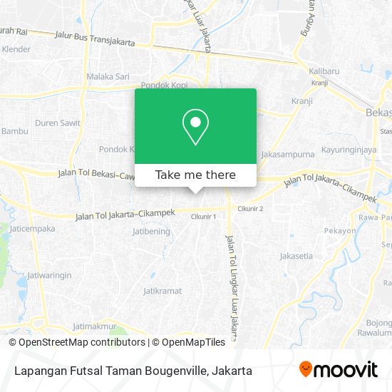 Lapangan Futsal Taman Bougenville map