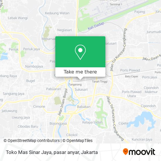 Toko Mas Sinar Jaya, pasar anyar map