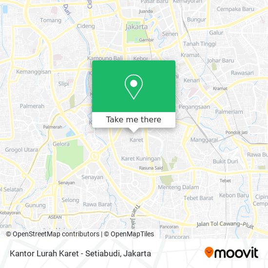 Kantor Lurah Karet - Setiabudi map