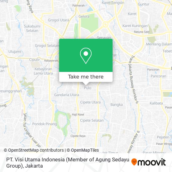 PT. Visi Utama Indonesia (Member of Agung Sedayu Group) map