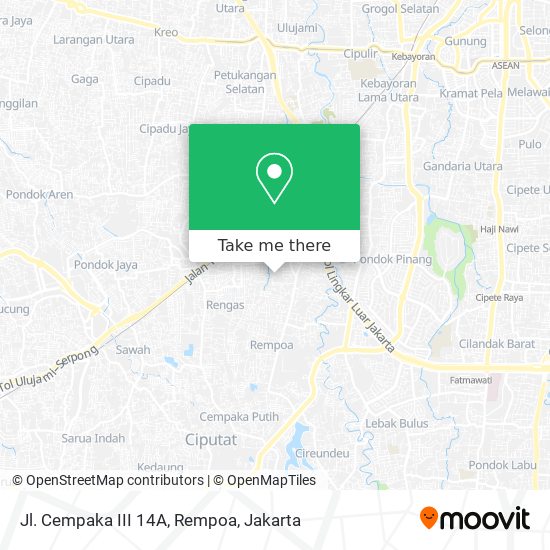 Jl. Cempaka III 14A, Rempoa map