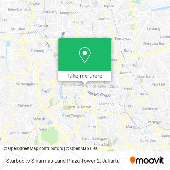 Starbucks Sinarmas Land Plaza Tower 2 map