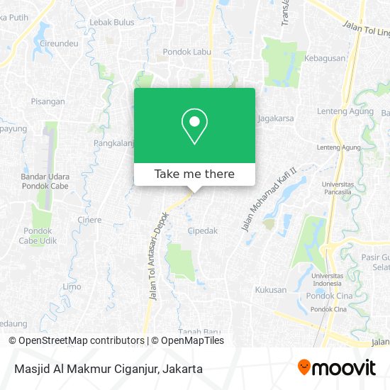 Masjid Al Makmur Ciganjur map