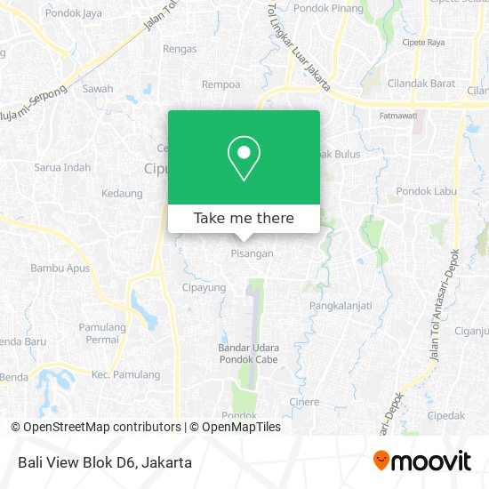 Bali View Blok D6 map