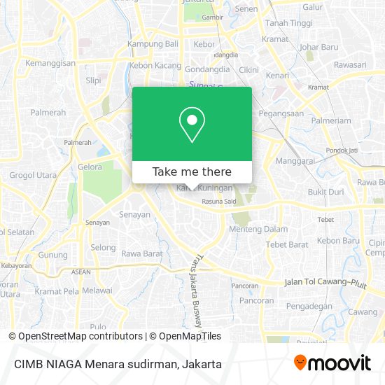 CIMB NIAGA Menara sudirman map