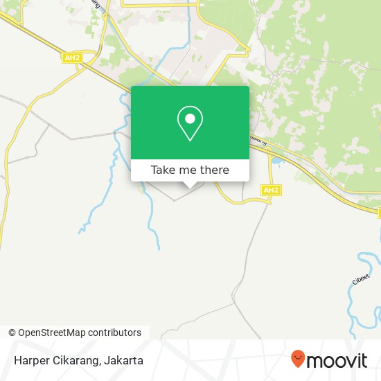 Harper Cikarang map