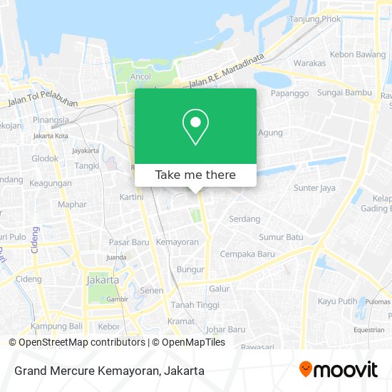 Grand Mercure Kemayoran map