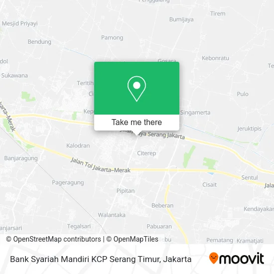 Bank Syariah Mandiri KCP Serang Timur map