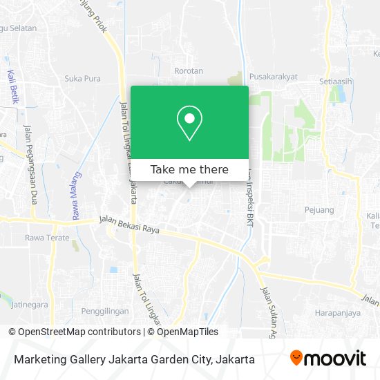 Marketing Gallery Jakarta Garden City map