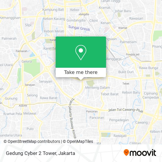 Gedung Cyber 2 Tower map