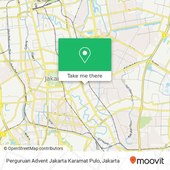 Perguruan Advent Jakarta Karamat Pulo map