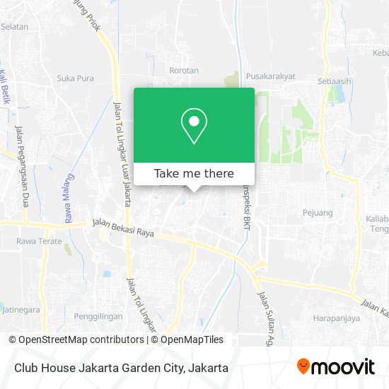 Club House Jakarta Garden City map