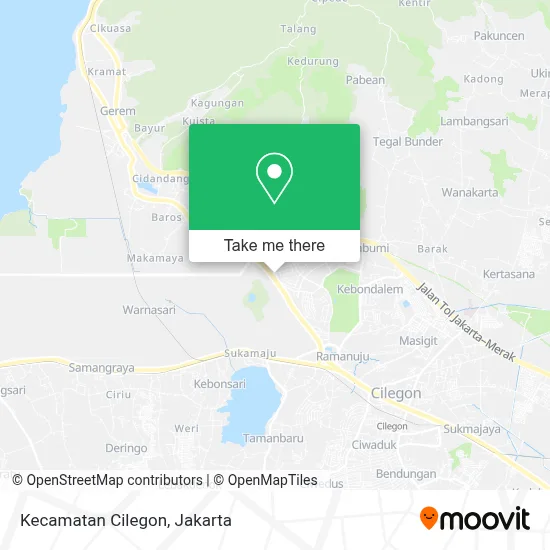 Kecamatan Cilegon map