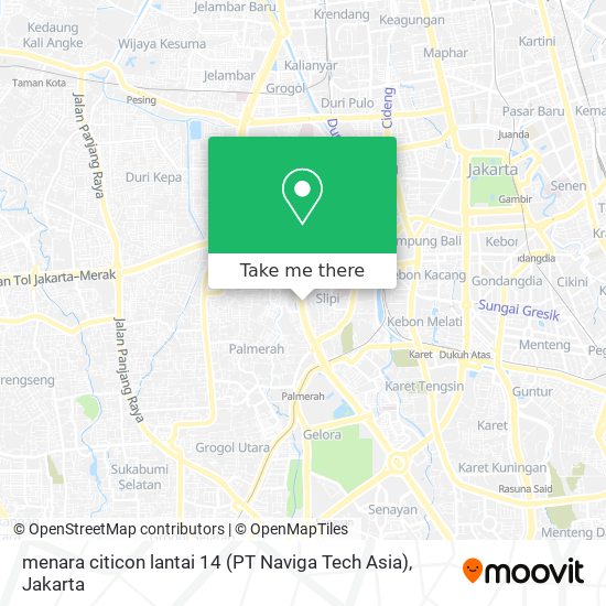 menara citicon lantai 14 (PT Naviga Tech Asia) map