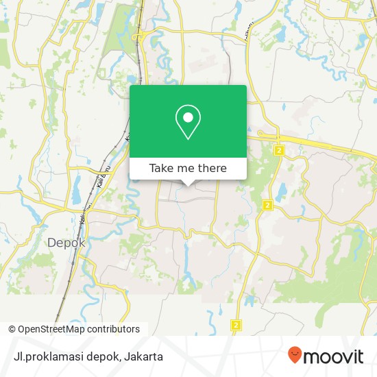 Jl.proklamasi depok map