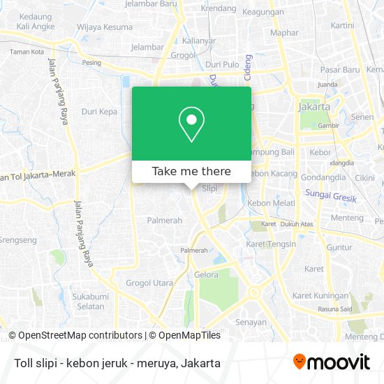 Toll slipi - kebon jeruk - meruya map